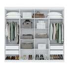 Guarda-roupa Casal Com Espelho Andara 8 Pt 4 Gv Branco