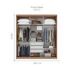 Guarda-roupa Casal Com Espelho Aquarius Flex 3 Pt 3 Gv Carval