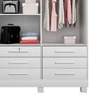 Guarda-roupa Casal Com Espelho Arezzo 3 Pt 9 Gv Branco