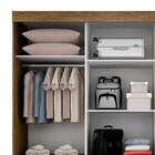Guarda-roupa Casal Com Espelho Arezzo 3 Pt 9 Gv Ipê