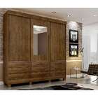 Guarda-roupa Casal Com Espelho Arezzo 3 Pt 9 Gv Ipê