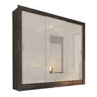 Guarda-roupa Casal Com Espelho Bahia Flex Color 3 Pt Cumaru R