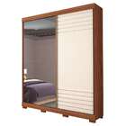 Guarda-roupa Casal Com Espelho Bia I 2 Pt 3 Gv Avelã E Off Wh