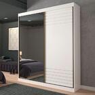 Guarda-roupa Casal Com Espelho Bia Ii 2 Pt 3 Gv Branco