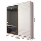 Guarda-roupa Casal Com Espelho Bia Ii 2 Pt 3 Gv Branco