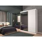 Guarda-roupa Casal Com Espelho Bia Ii 2 Pt 3 Gv Branco
