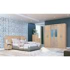 Guarda-roupa Casal Com Espelho Bravo 6 Pt 3 Gv Nogueira E Gris