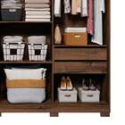 Guarda-roupa Casal Com Espelho Buzios 3 Pt 4 Gv Café E Pérola