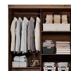 Guarda-roupa Casal Com Espelho Buzios 3 Pt 4 Gv Café E Pérola