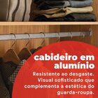 Guarda-roupa Casal Com Espelho Cadis Cinamon/off-white