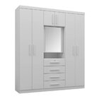 Guarda-roupa Casal Com Espelho Capelinha 7 Portas 4 Gavetas A