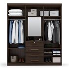 Guarda-roupa Casal Com Espelho Capelinha 7 Portas 4 Gavetas A