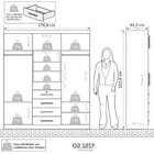 Guarda-roupa Casal Com Espelho Capelinha 7 Portas 4 Gavetas A