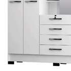 Guarda-roupa Casal Com Espelho Cordoba 5 Pt 4 Gv Branco