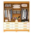 Guarda-roupa Casal Com Espelho Débora 6 Pt 9 Gv Nature E Off