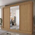 Guarda-roupa Casal Com Espelho Detroit 3 Pt 3 Gv Naturale