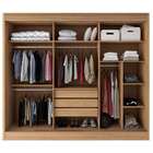 Guarda-roupa Casal Com Espelho Detroit 3 Pt 3 Gv Naturale