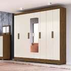 Guarda-roupa Casal Com Espelho Diplomata 8 Pt 4 Gv Baunilha E