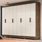 Guarda-roupa Casal Com Espelho Diplomata 8 Pt 4 Gv Baunilha E