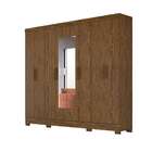 Guarda-roupa Casal Com Espelho Diplomata 8 Pt 4 Gv Castanho W