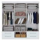 Guarda Roupa Casal Com Espelho E 6 Portas Roma Wemov Freijó