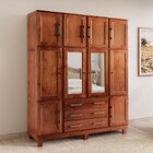 Guarda Roupa Casal Com Espelho E Pés 10 Portas 3 Gavetas Pari