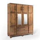 Guarda Roupa Casal Com Espelho E Pés 10 Portas 3 Gavetas Pari