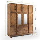 Guarda Roupa Casal Com Espelho E Pés 10 Portas 3 Gavetas Pari