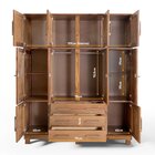 Guarda Roupa Casal Com Espelho E Pés 10 Portas 3 Gavetas Pari