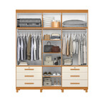 Guarda Roupa Casal Com Espelho E Pés 11 Portas 6 Gavetas Trit