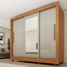 Guarda Roupa Casal Com Espelho E Pés 3 Portas 4 Gavetas Taifa