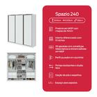 Guarda Roupa Casal Com Espelho E Pés 3 Portas 6 Gavetas Spazi