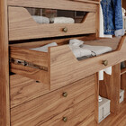 Guarda Roupa Casal Com Espelho E Pés 6 Portas 100 Mdf Guarapa