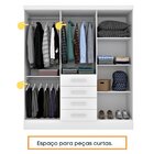Guarda Roupa Casal Com Espelho E Pés 6 Portas 4 Gavetas 180cm