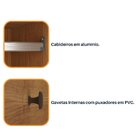 Guarda Roupa Casal Com Espelho E Pés 6 Portas 4 Gavetas 239cm