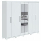 Guarda Roupa Casal Com Espelho E Pés 8 Portas 4 Gavetas Andar