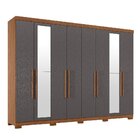 Guarda-roupa Casal Com Espelho E Pés 8 Portas 4 Gavetas Maste