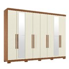 Guarda-roupa Casal Com Espelho E Pés 8 Portas 4 Gavetas Maste