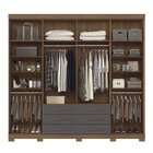 Guarda Roupa Casal Com Espelho E Pés 8 Portas E 6 Gavetas Mas