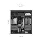 Guarda-roupa Casal Com Espelho Eleganza 2 Pt 6 Gv Álamo