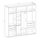 Guarda-roupa Casal Com Espelho Eleganza L 3 Pt 6 Gv Álamo