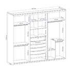 Guarda-roupa Casal Com Espelho Eleganza Ll 3 Pt 6 Gv Branco