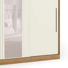 Guarda-roupa Casal Com Espelho Frow 3 Pt 4 Gv Freijó E Off Wh