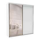 Guarda-roupa Casal Com Espelho Inovatto 2 Pt 3 Gv Branco
