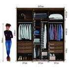 Guarda-roupa Casal Com Espelho Inovatto 2 Pt 6 Gv Álamo