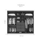 Guarda-roupa Casal Com Espelho Inovatto Ll 3 Pt 6 Gv Álamo