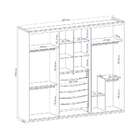 Guarda-roupa Casal Com Espelho Inovatto Ll 3 Pt 6 Gv Álamo