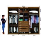 Guarda-roupa Casal Com Espelho Inovatto Ll 3 Pt 6 Gv Branco