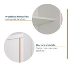 Guarda Roupa Casal Com Espelho Interno 2 Portas De Correr Bor