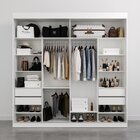 Guarda Roupa Casal Com Espelho Interno 2 Portas De Correr Bor